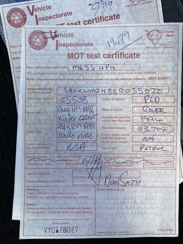 NO RESERVE - 1994 Rover 214 SE Cabriolet In vendita (immagine 171 di 204)