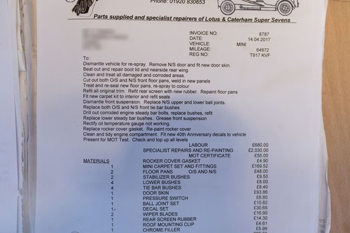 1999 Mini LE 40th Anniversary Te koop (foto 177 van 186)