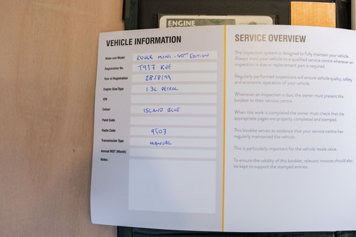 1999 Mini LE 40th Anniversary Te koop (foto 164 van 186)