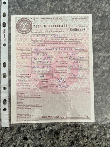 1991 Rover Mini Cooper Classic à vendre (picture 155 of 161)