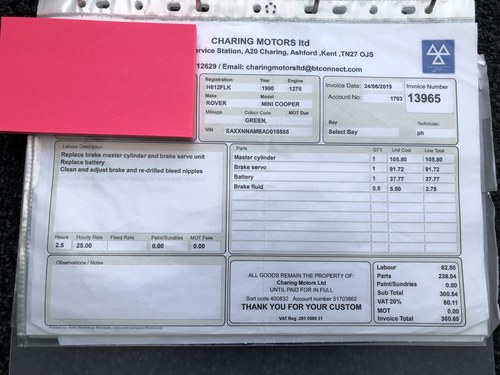 1990 Rover Mini Cooper RSP For Sale (picture 81 of 99)