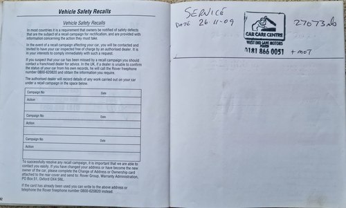 2001 Rover Mini Cooper Sport In vendita (immagine 113 di 117)