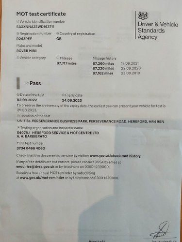 1997 Rover Mini Cooper Sports Pack à vendre (picture 71 of 81)