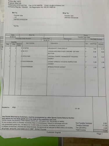 1994 Rover Mini Tahiti zum Verkauf (Bild 145 von 163)