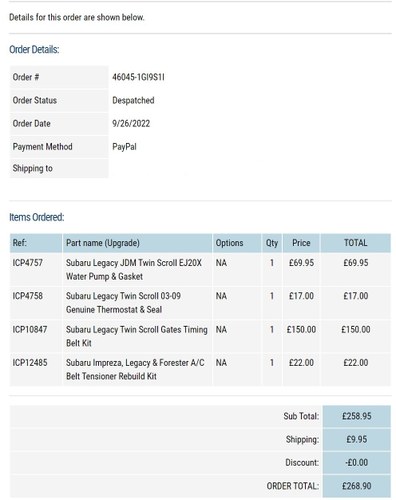 2004 Subaru Legacy Touring GT 2.0 Spec B WR Limited Edition Auto In vendita (immagine 132 di 148)