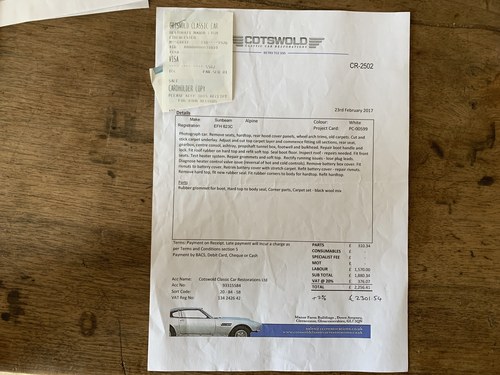 1965 Sunbeam Alpine Te koop (foto 192 van 197)