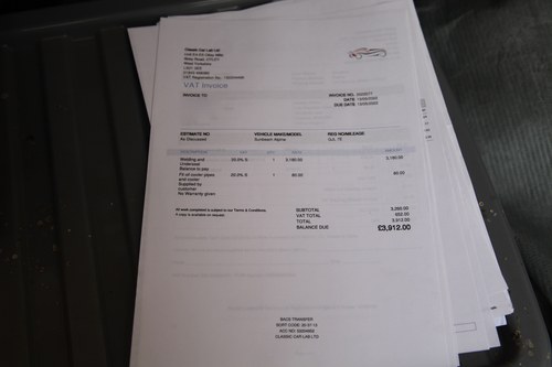 1967 Sunbeam Alpine Series V Te koop (foto 99 van 198)