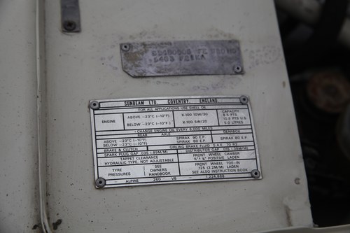 1967 Sunbeam Alpine Series V Te koop (foto 191 van 198)