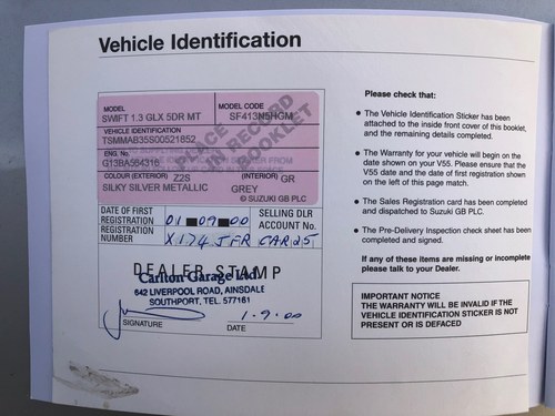 NO RESERVE - 2000 Suzuki Swift GLX For Sale (picture 123 of 128)