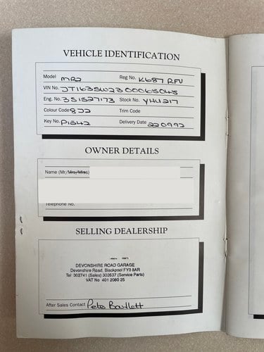 1992 Toyota MR2 GT-i In vendita (immagine 166 di 170)