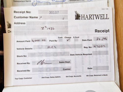 1998 Toyota MR2 T-bar (W20) For Sale (picture 212 of 252)