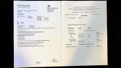 2005 MR2 Mk3 Roadster (W30) zum Verkauf (Bild 162 von 166)