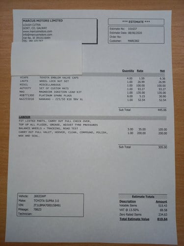 1992 Toyota Supra Mk3 3.0i Manual (A70) à vendre (picture 193 of 240)