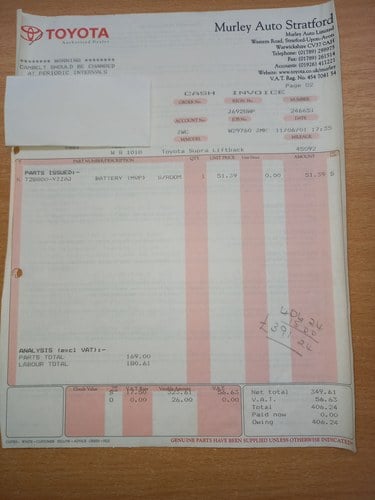 1992 Toyota Supra Mk3 3.0i Manual (A70) à vendre (picture 170 of 240)