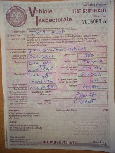 1992 Toyota Supra Mk3 3.0i Manual (A70) à vendre (picture 196 of 240)