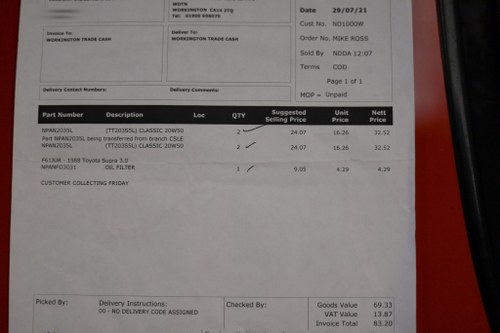 1988 Toyota Supra 3.0 Manual For Sale (picture 173 of 173)