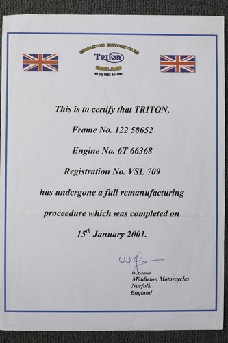 1954 Triton Pre-Unit 750cc Café Racer à vendre (picture 147 of 173)