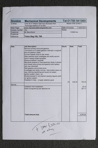 1954 Triton Pre-Unit 750cc Café Racer à vendre (picture 133 of 173)