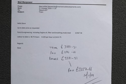 1954 Triton Pre-Unit 750cc Café Racer à vendre (picture 142 of 173)