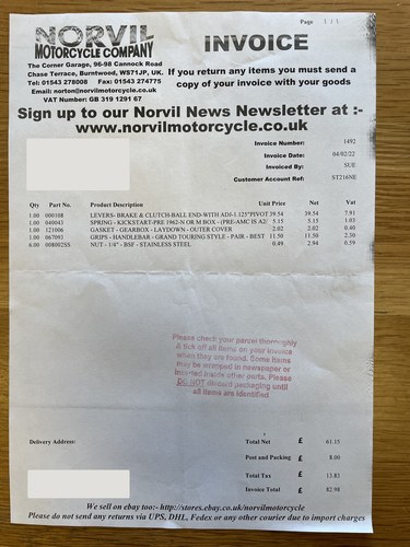 1967 Triton Thunderbird 650cc For Sale (picture 77 of 91)