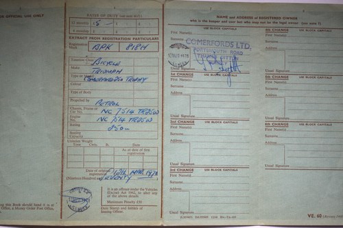 1970 Triumph Comerford 250 Trophy zum Verkauf (Bild 43 von 54)