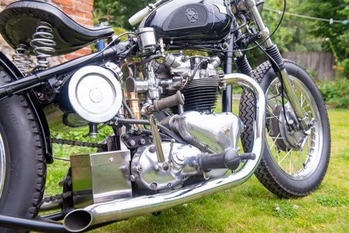 1954 Triumph T100 Pre-Unit Bobber Custom à vendre (picture 65 of 102)