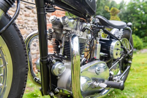 1954 Triumph T100 Pre-Unit Bobber Custom à vendre (picture 87 of 102)