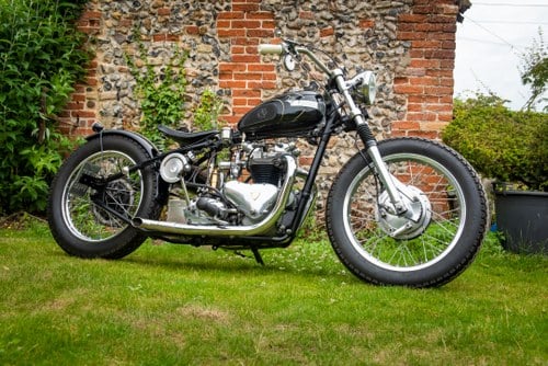 1954 Triumph T100 Pre-Unit Bobber Custom à vendre (picture 2 of 102)