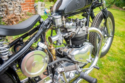 1954 Triumph T100 Pre-Unit Bobber Custom à vendre (picture 62 of 102)
