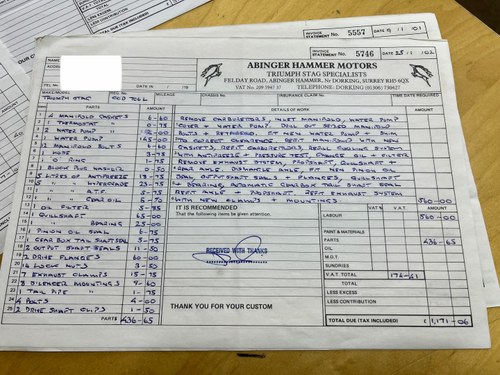 1972 Triumph Stag Mk1 Automatic For Sale (picture 84 of 90)