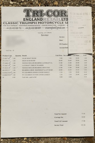 1949 Triumph T100/650 Thunderbird ‘Bobber’ zum Verkauf (Bild 102 von 110)