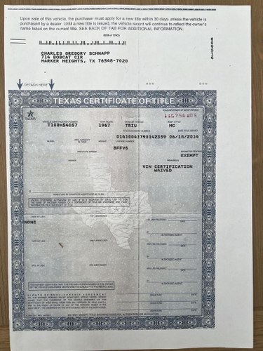 1967 Triumph T100C à vendre (picture 71 of 80)