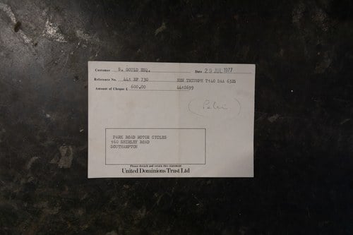 1977 Triumph T140V Bonneville 750 zum Verkauf (Bild 77 von 84)