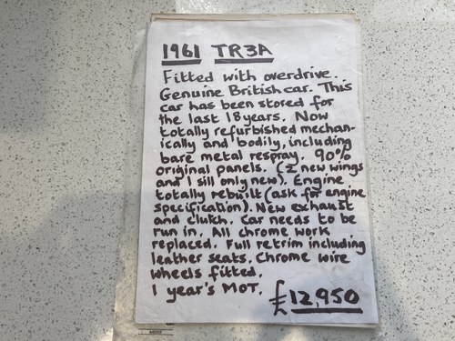 1961 Triumph TR3A En venta (imagen 132 de 136)