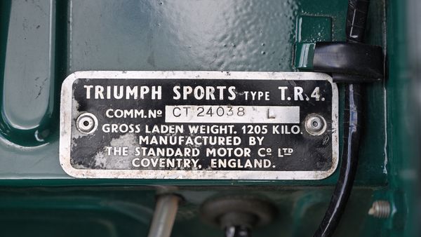 1964 Triumph TR4 (LHD) For Sale (picture :index of 105)
