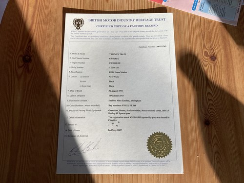 1973 Triumph TR6 For Sale (picture 158 of 168)