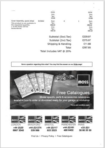 1973 Triumph TR6 (LHD) Te koop (foto 119 van 119)