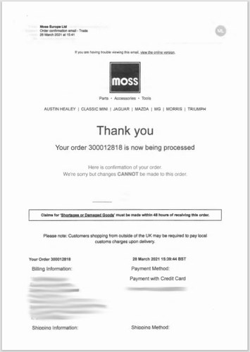 1973 Triumph TR6 (LHD) Te koop (foto 117 van 119)