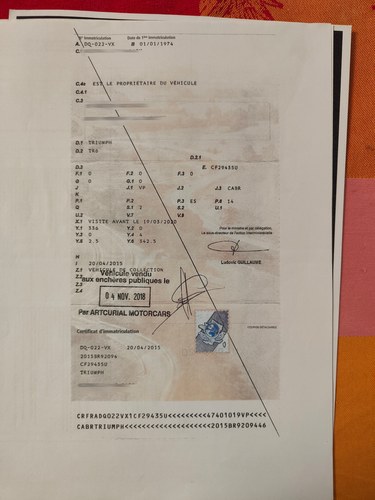 1974 Triumph TR6 à vendre (picture 203 of 204)