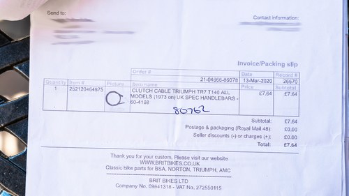 1979 Triumph TR7 Tiger 750 In vendita (immagine 63 di 80)