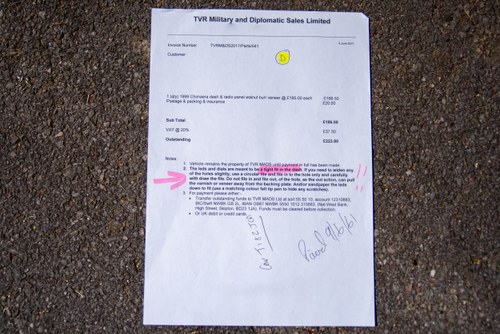 1999 TVR Chimaera 4.0 Convertible zum Verkauf (Bild 224 von 245)