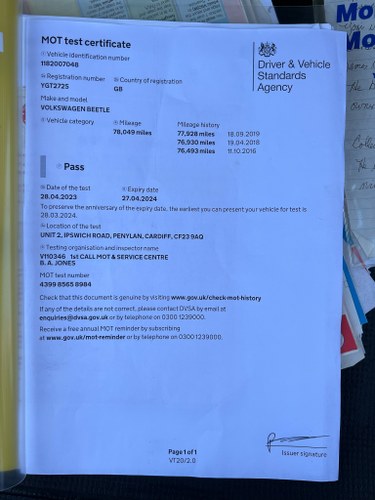 1978 Volkswagen Beetle Last Edition For Sale (picture 105 of 105)