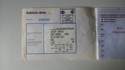 1997 Volkswagen Golf Avantgarde 2.0 Cabriolet Auto For Sale (picture 164 of 178)