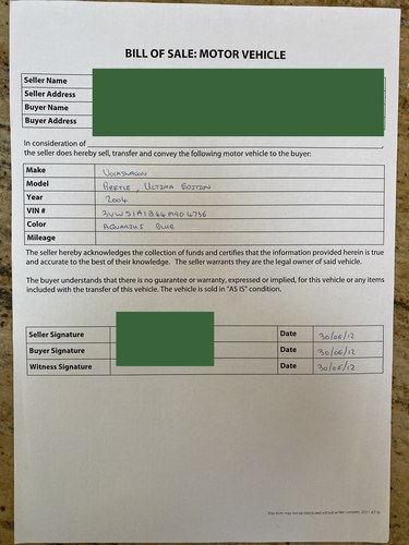 2004 Volkswagen Beetle Ultima Edition In vendita (immagine 214 di 219)