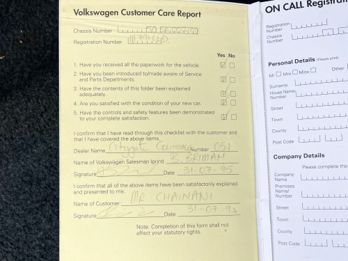 1995 Volkswagen Corrado VR6 Storm In vendita (immagine 208 di 224)