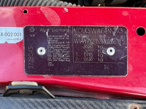 1991 Volkswagen Golf Mk1 Clipper Cabriolet For Sale (picture 132 of 200)