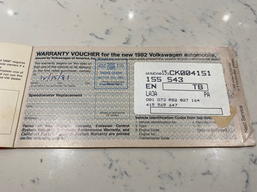 1981 Volkswagen Rabbit GTi Cabriolet Auto LHD For Sale (picture 139 of 139)