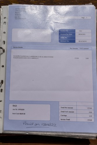 1990 Volkswagen Golf Mk1 GTI Cabriolet zum Verkauf (Bild 140 von 146)