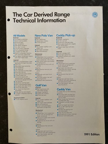1989 Volkswagen Golf Van zum Verkauf (Bild 132 von 142)