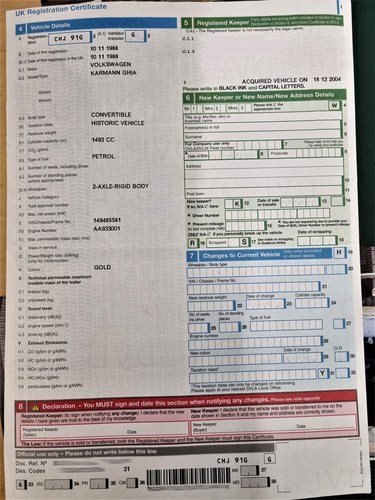 1969 Volkswagen Karmann Ghia Convertible zum Verkauf (Bild 48 von 48)